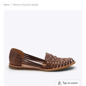 Nisolo dark brown huarache